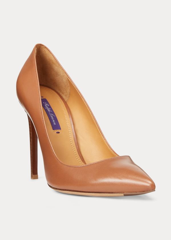 Bombas Ralph Lauren Mujer Dorados - Celia Calfskin - JMGBR6530